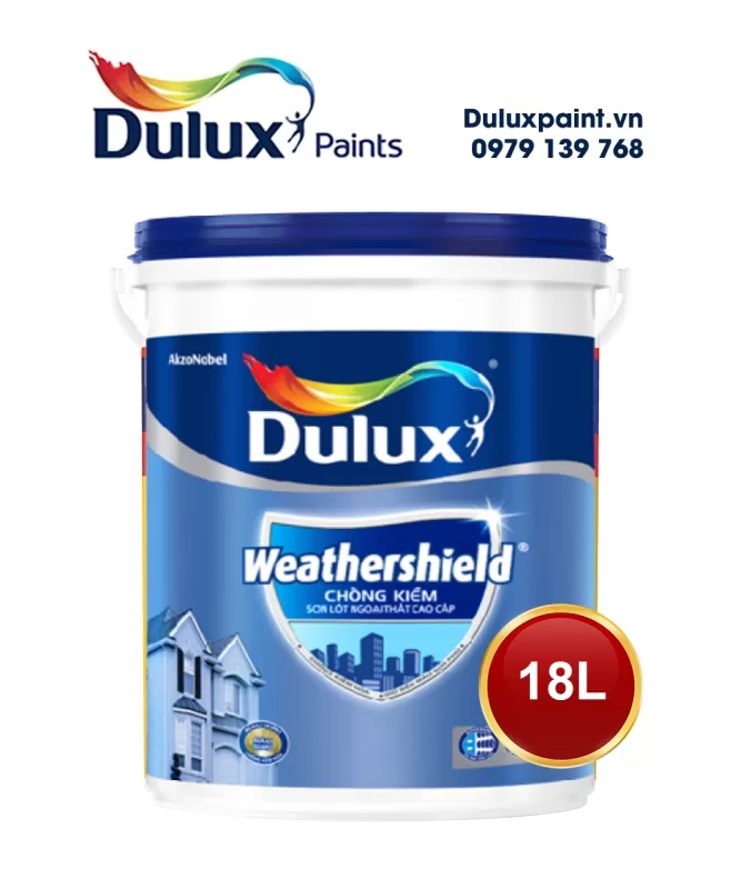 Sơn lót ngoài trời Dulux Weathershield chống kiềm A936 thùng 18L