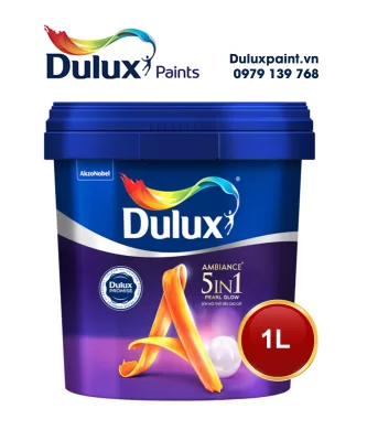Sơn Dulux Ambiance 5in1 Pearl Glow Bóng mờ - 66A lon 1L