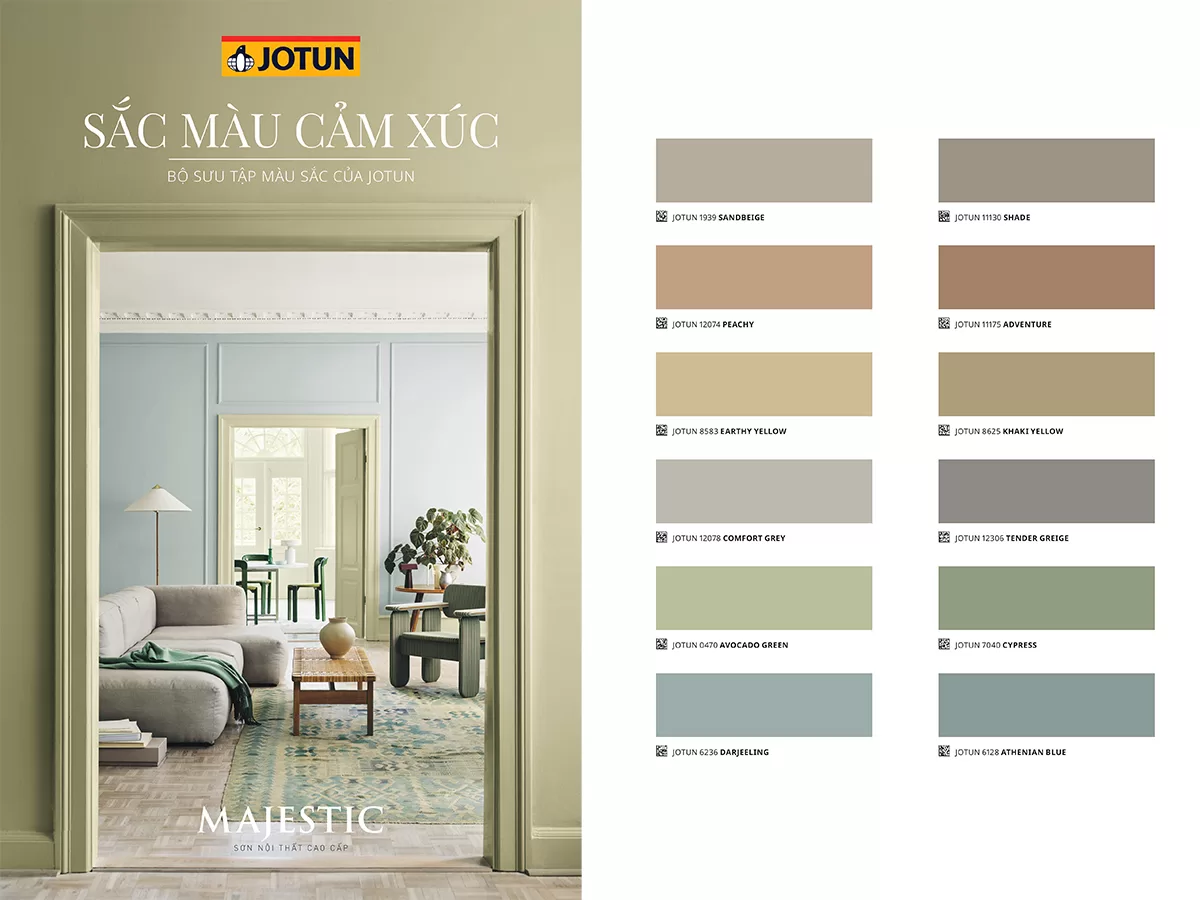bộ sưu tập sắc màu cảm xúc 2025 Jotun