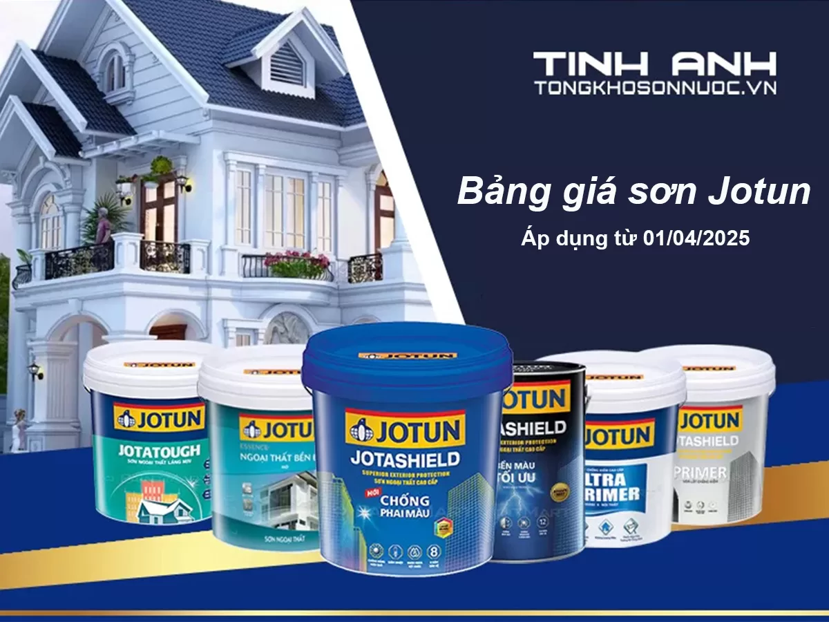 Bảng giá sơn Jotun 2025 mới nhất