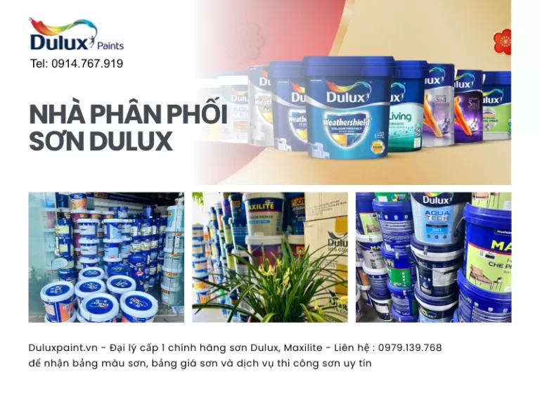 Nhà phân phối sơn Dulux chính hãng, cấp 1 - Chiết khấu cao