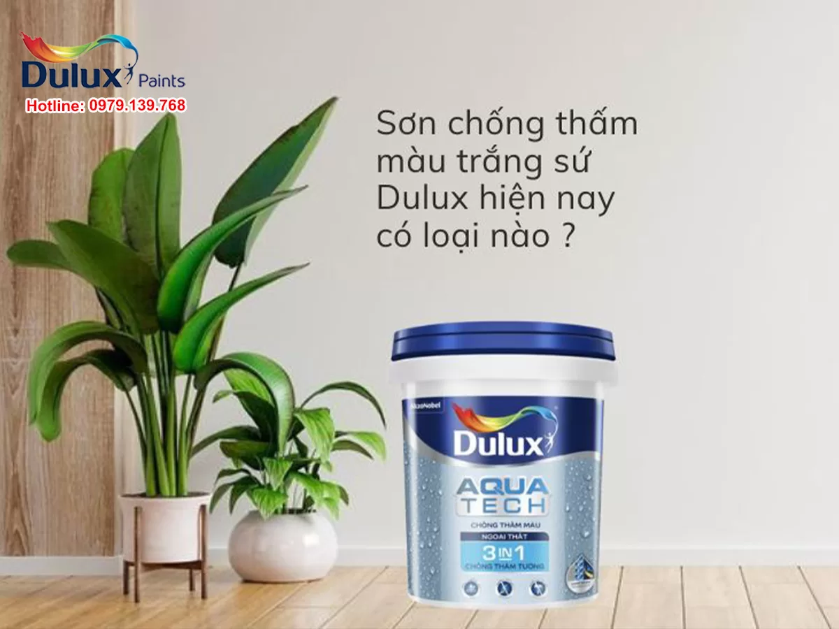 Sơn chống thấm màu trắng sứ Dulux hiện nay có loại nào ?