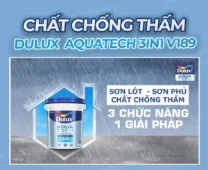 Sơn chống thấm màu Dulux – Chống thấm, giữ màu vượt trội