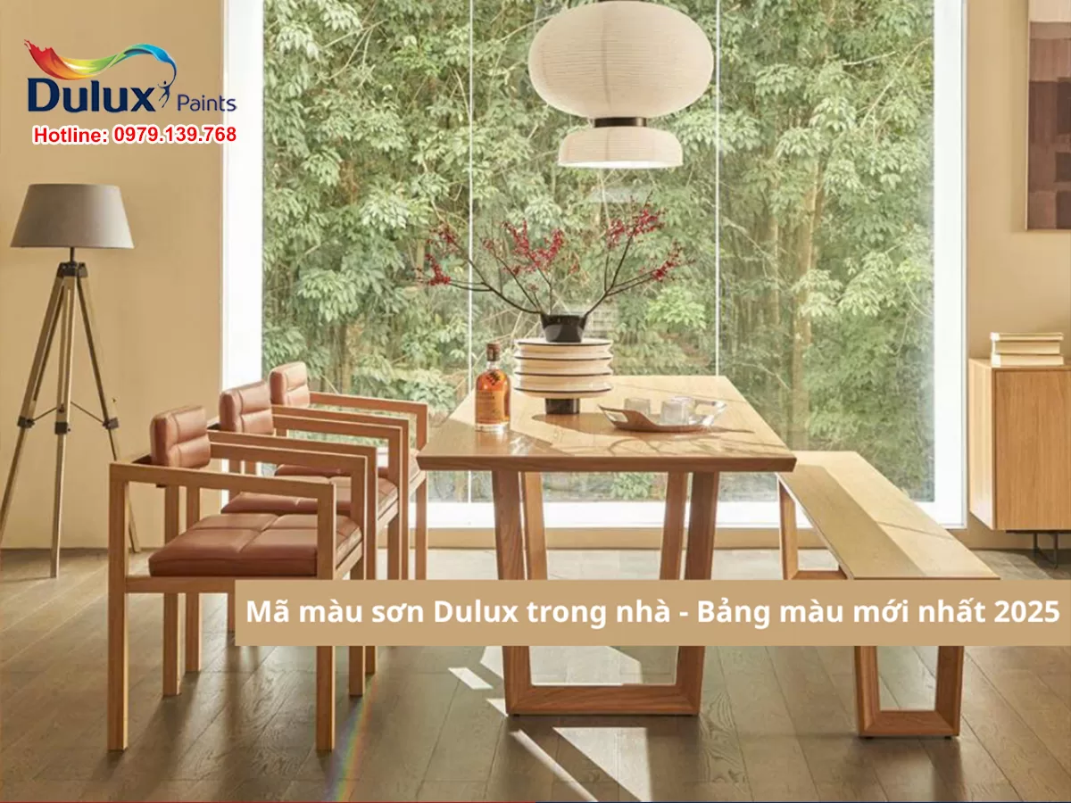 Mã màu sơn Dulux trong nhà - Bảng màu mới nhất 2025
