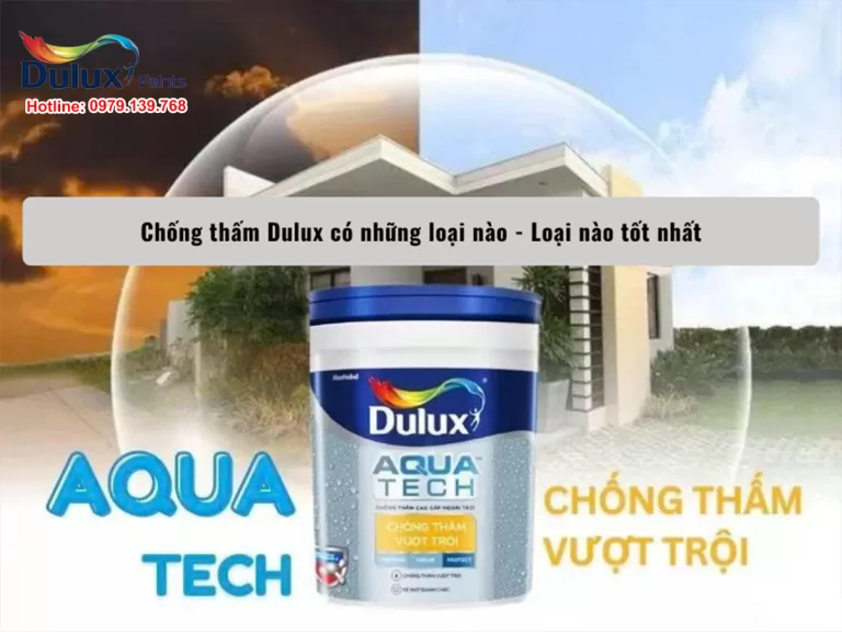 Chống thấm Dulux có những loại nào - Loại nào tốt nhất