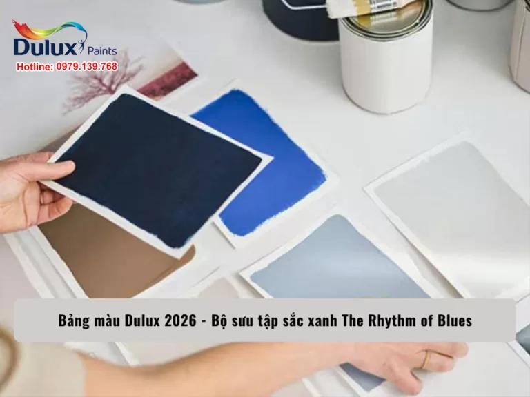 Bảng màu Dulux 2026 - Bộ sưu tập sắc xanh The Rhythm of Blues