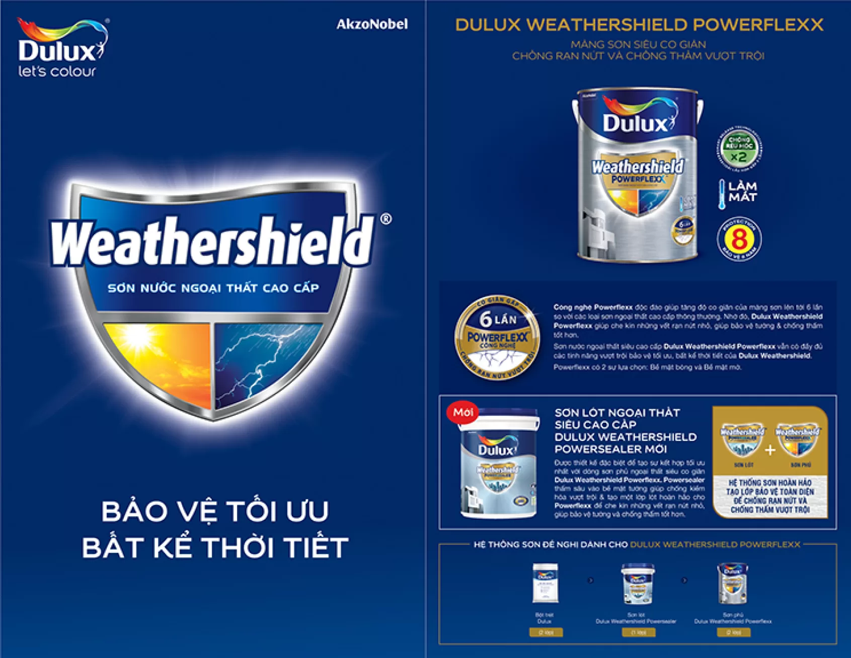 Bảng Màu Sơn Dulux Ngoài Trời - Chống rêu mốc hiệu quả