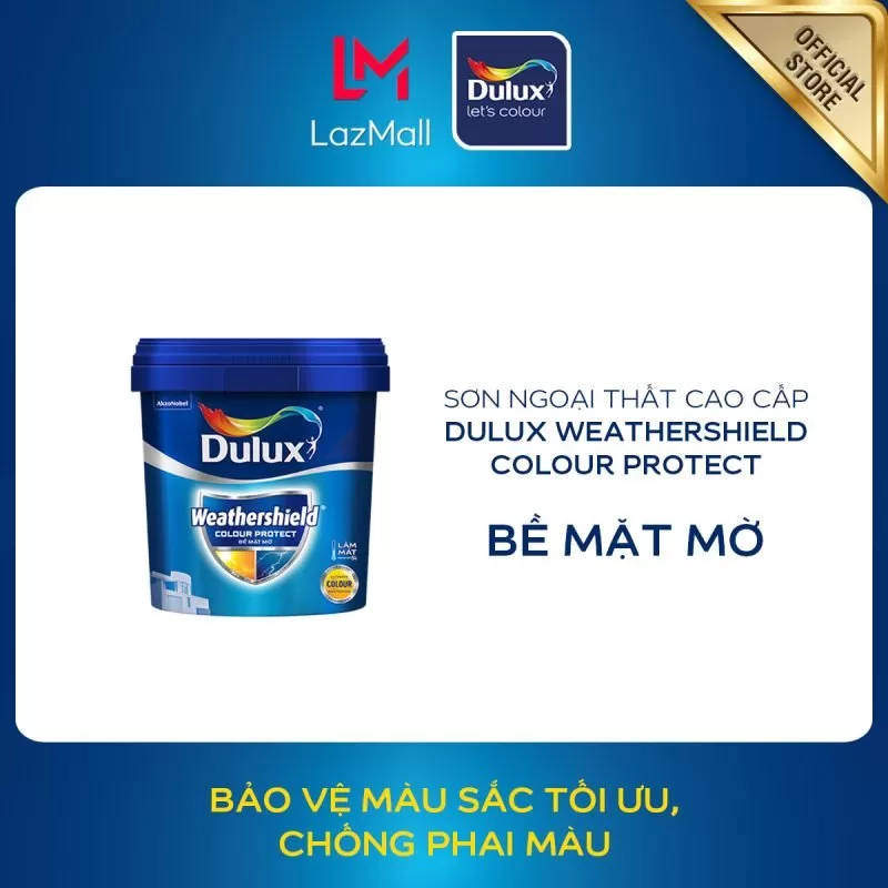 Sơn Dulux mờ – Dulux WEATHERSHIELD COLOUR PROTECT E015