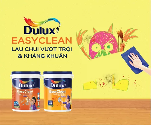 Sơn Dulux dễ lau chùi