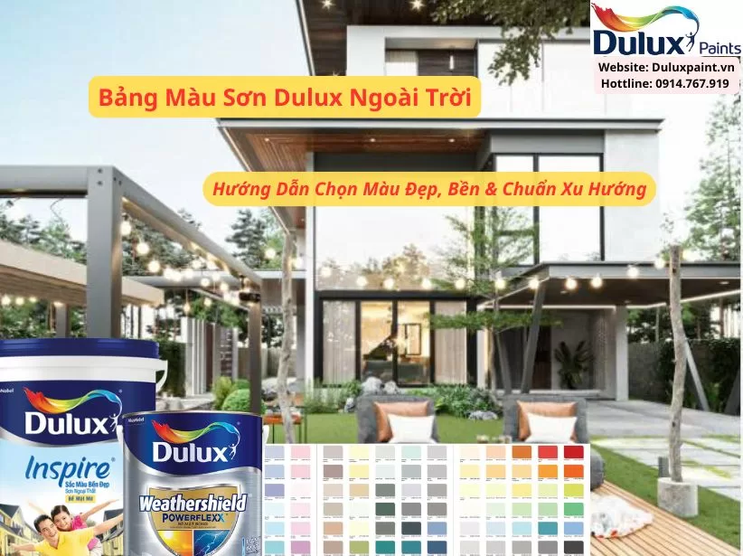 Bảng màu sơn Dulux ngoài trời