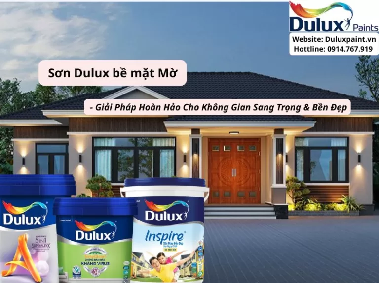 Sơn Dulux bề mặt mờ