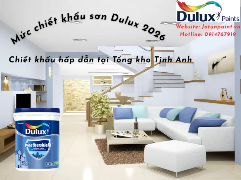 Mức chiết khấu sơn Dulux 2026