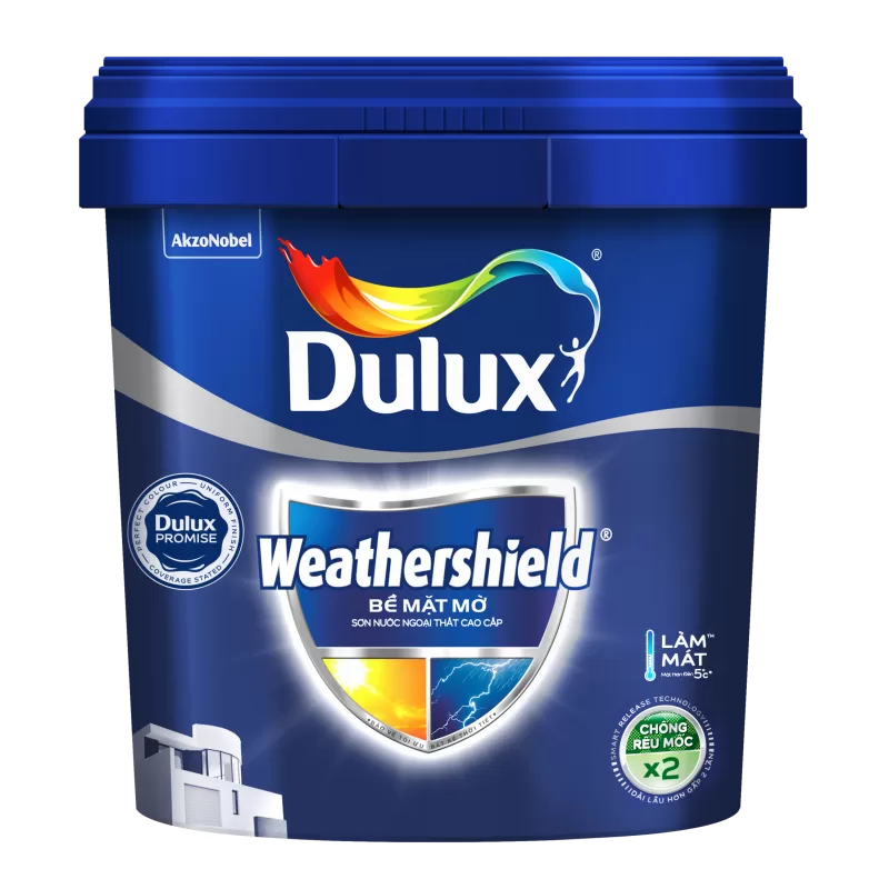 Dulux Weathershield bề mặt mờ