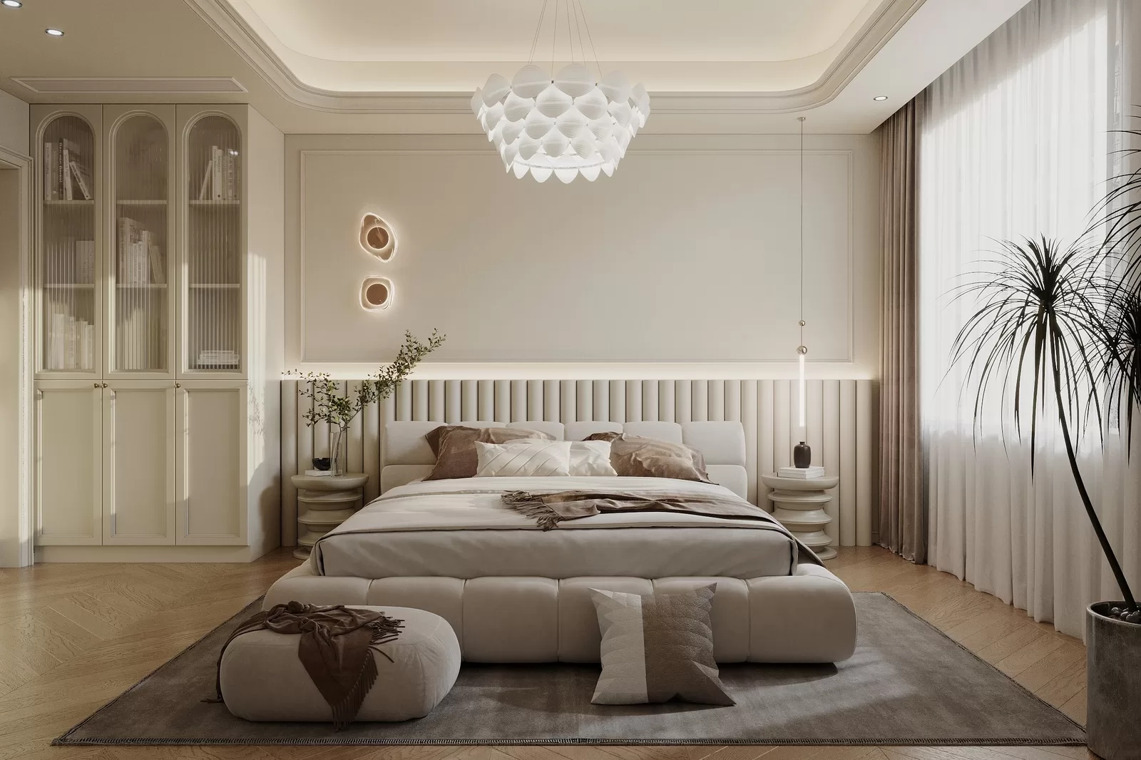 Ứng dụng sơn Dulux trắng sữa cho từng không gian phòng ngủ