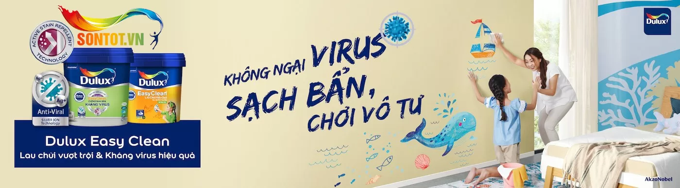 Sơn Dulux có thực sự tốt? Khả Năng Lau Chùi Tốt, chống virus