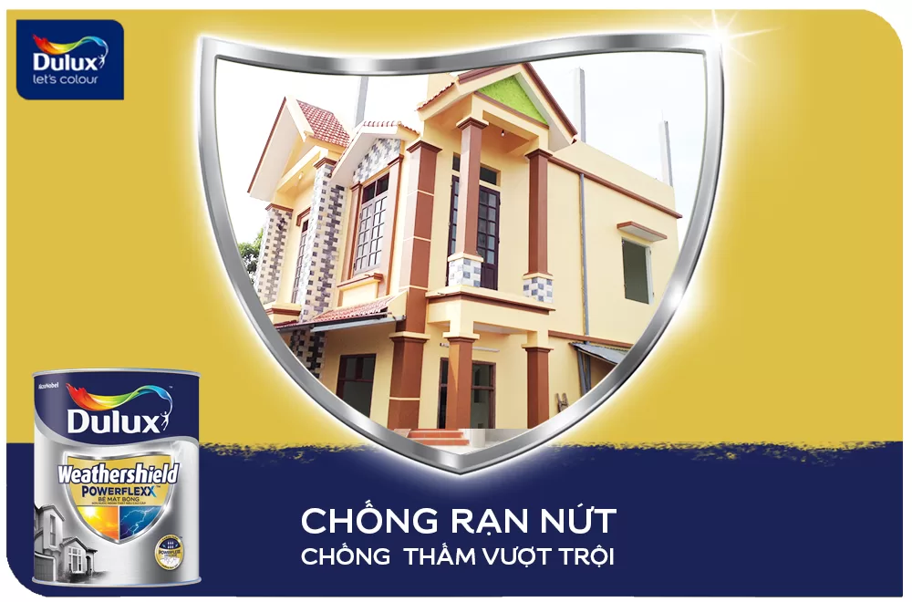 Dulux Weathershield PowerFlexx bề mặt bóng (GJ8B)
