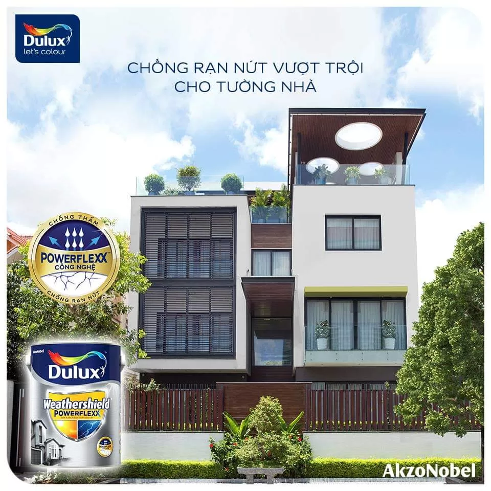 GJ8B – Dulux Weathershield PowerFlexx bề mặt bóng