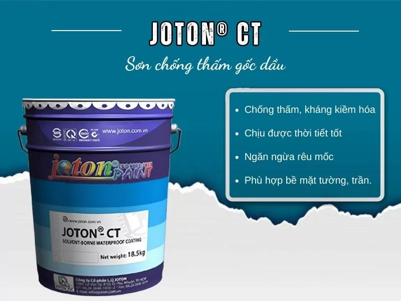 Top 6 sơn chống thấm tốt hiện nay - Sơn chống thấm Joton