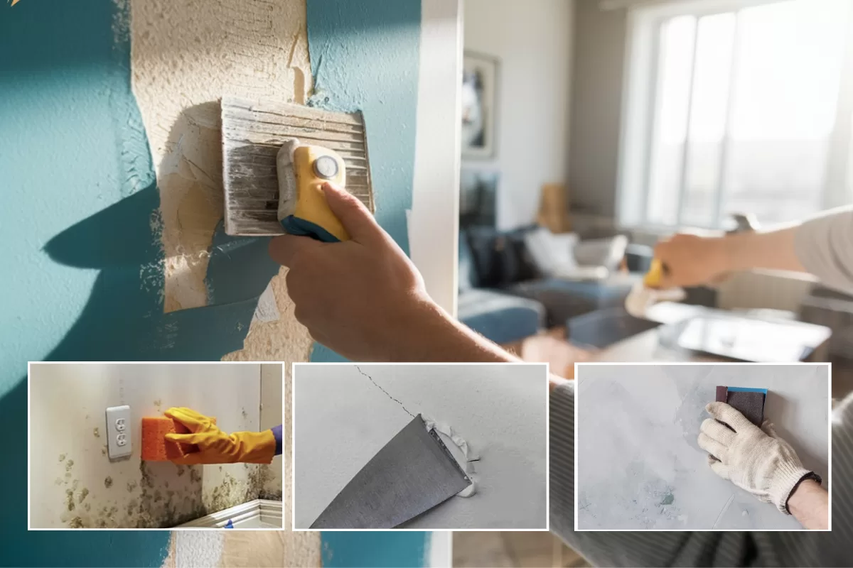  Xử lý bề mặt tường cũ