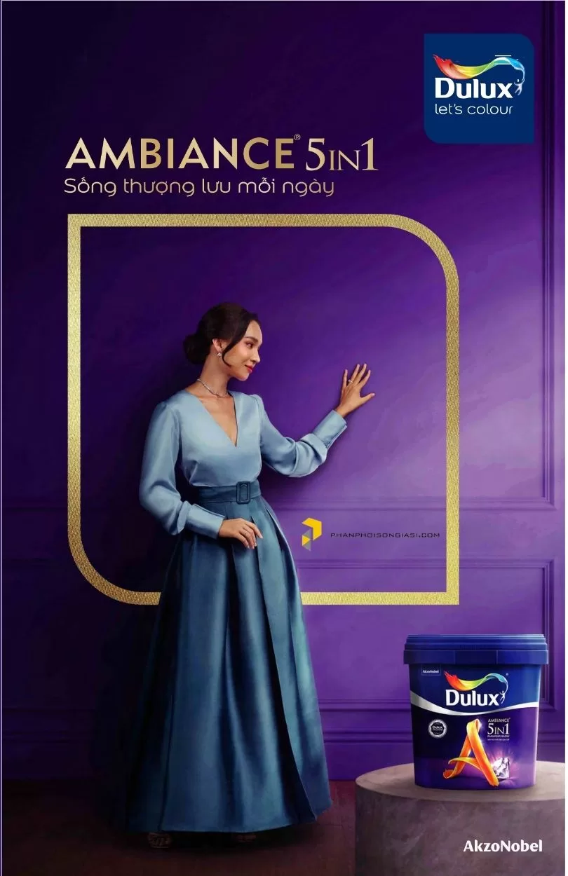 Sơn Dulux Ambiance nội thất Z611B Superflexx bề mặt bóng