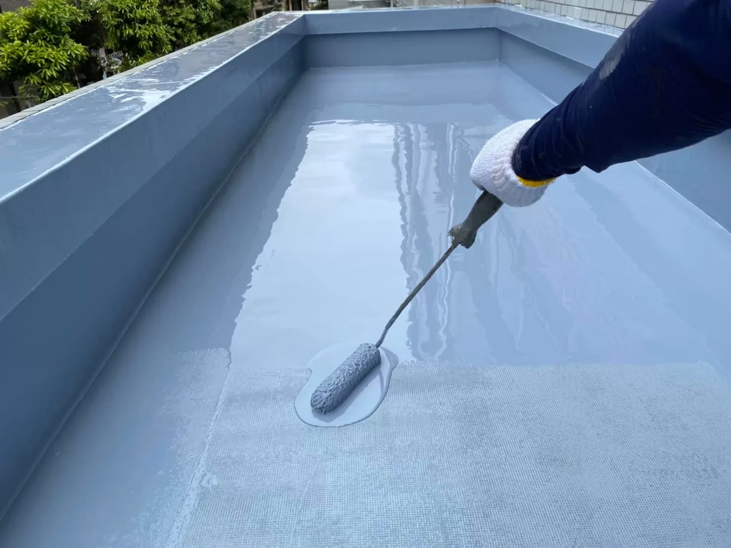 quy trình thi công sơn chống thấm