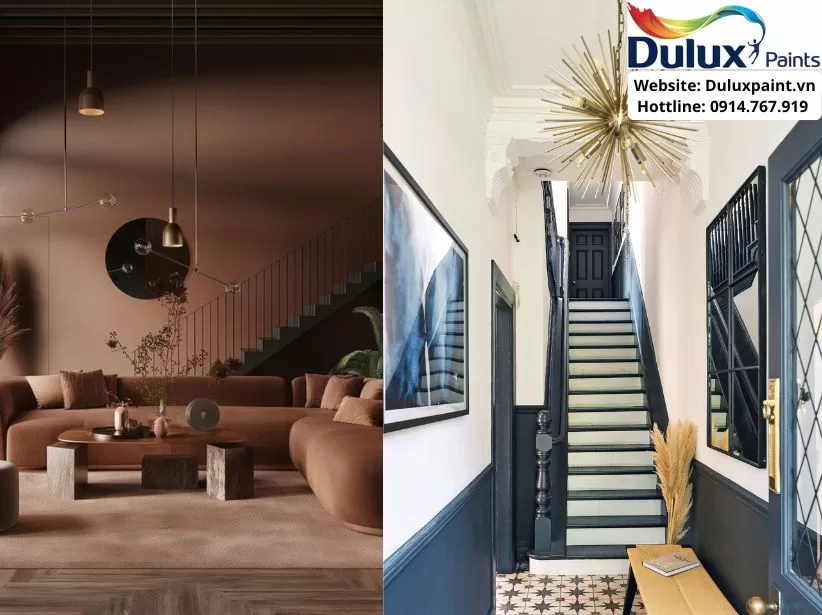Nên sơn trong nhà bóng hay mờ Dulux