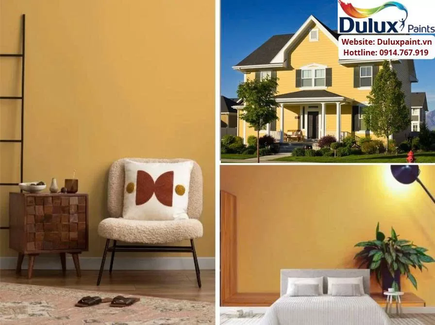 Sơn nhà màu vàng Dulux được ưa chuộng nhất hiện nay