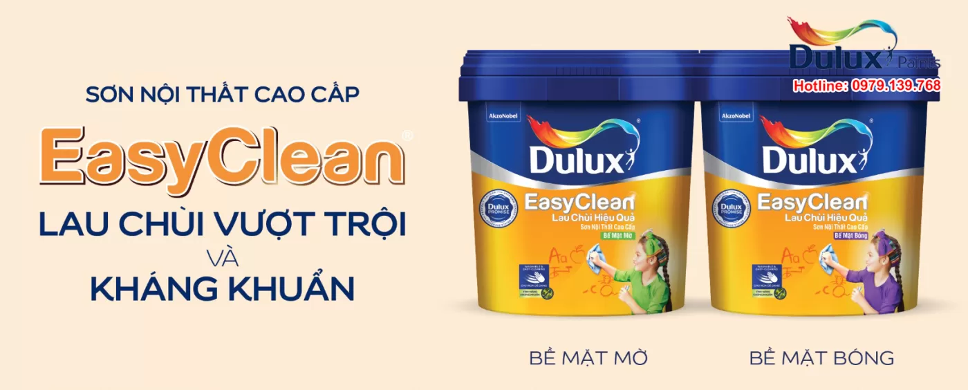 Các dòng sơn Dulux dễ lau chùi 99AB – bề mặt bóng