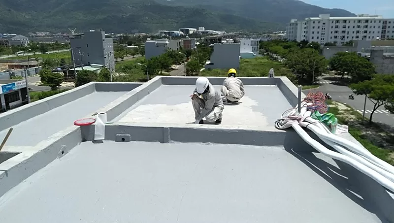 Quy trình thi công sơn chống thấm màu trắng sứ hiệu quả