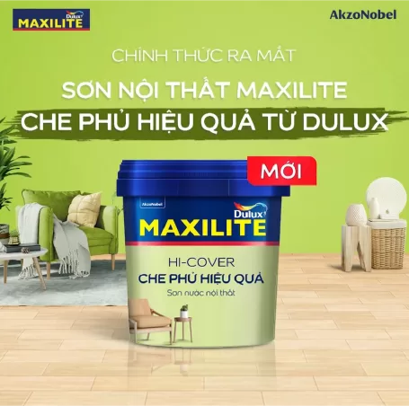 Sơn nội thất Maxilite Tough MK14 che phủ hiệu quả