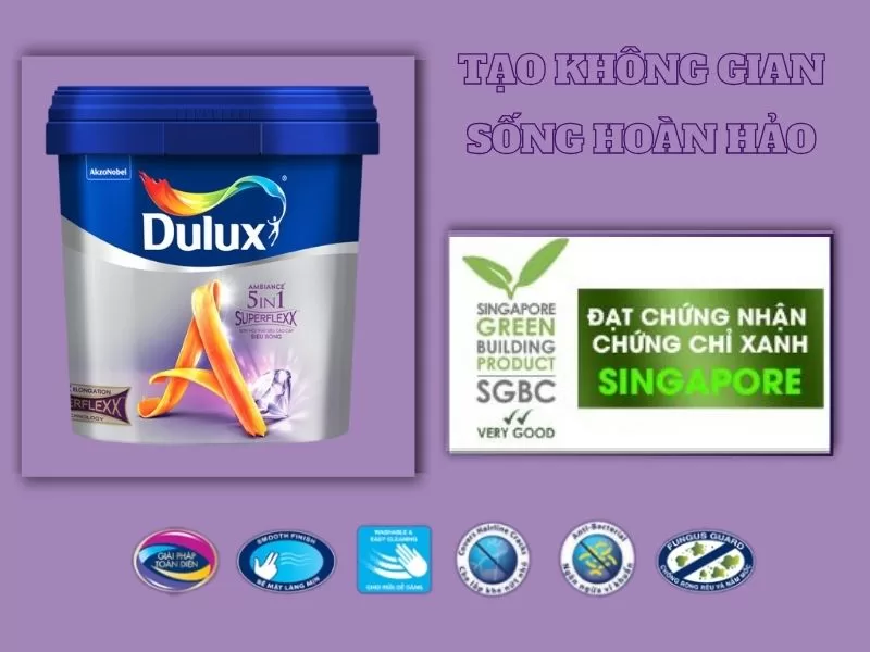 Z611B – Dulux Ambiance 5in1 Superflexx bề mặt bóng