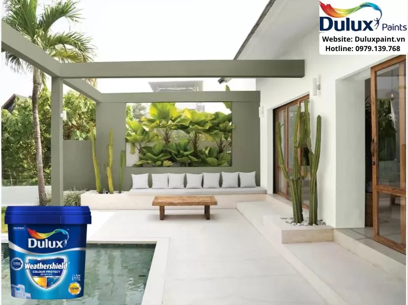 sơn ngoại thất cao cấp Dulux bề mặt mờ