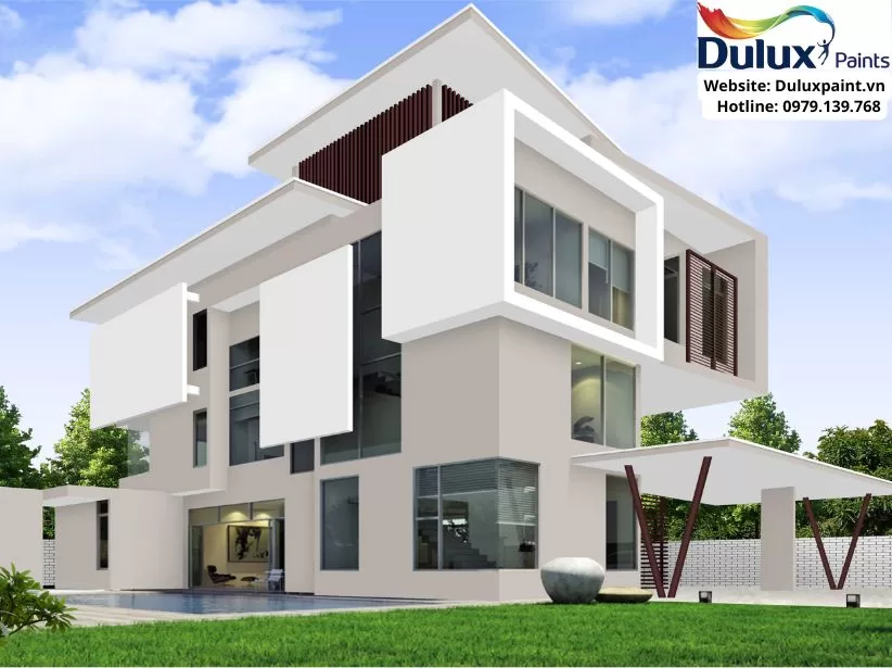 Sơn Dulux Weathershield ngoại thất - Bền màu chống thấm vợt trội
