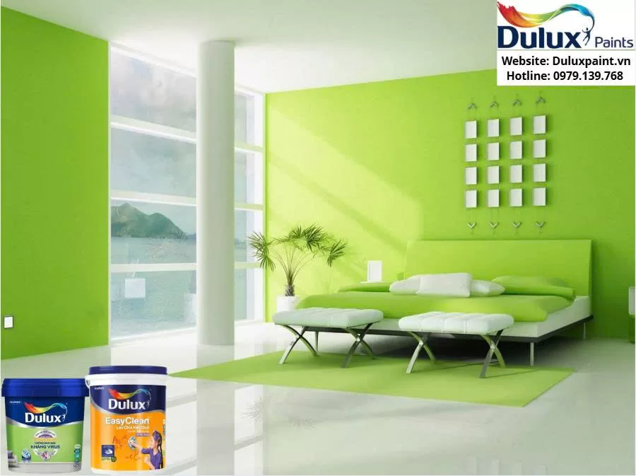 Sơn nội thất Dulux bề mặt bóng bền đẹp, dễ vệ sinh