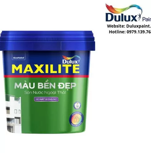 Sơn ngoại thất Maxilite Màu Bền Đẹp M60B 5L - bề mặt bóng mờ
