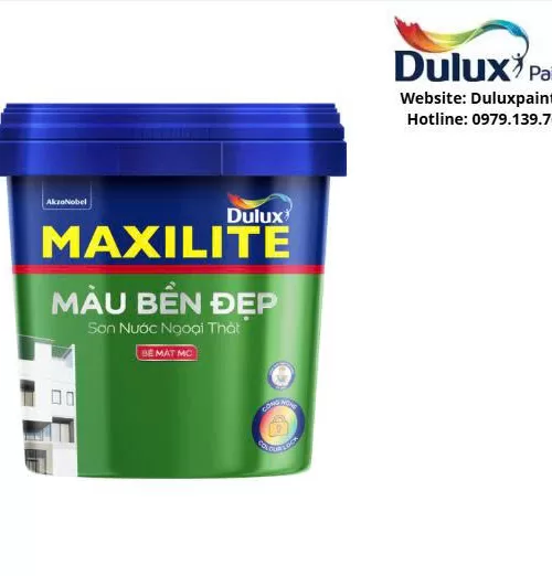 Sơn ngoại thất Maxilite Màu Bền Đẹp M60 15L - bề mặt mờ