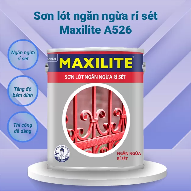 Các sản phẩm sơn lót Maxilite - Sơn lót ngăn ngừa rỉ sét A526