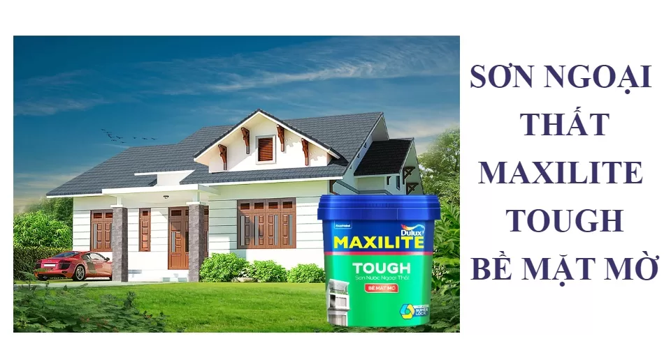 Các sản phẩm sơn ngoại thất Maxilite - Tough 28C bề mặt mờ