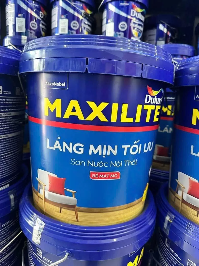 Sơn nội thất Maxilite Láng Mịn Tối Ưu M16 bề mặt mờ