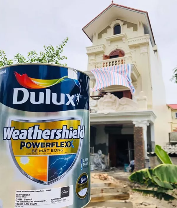 Sơn nước Dulux Weathershield PowerFlexx bề mặt bóng - GJ8B
