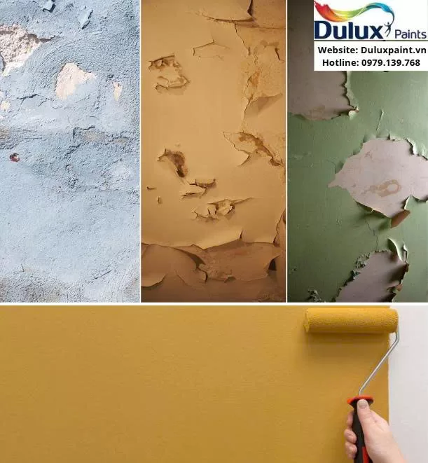 Sơn Dulux cho tường cũ - Giải pháp cho tường xuống cấp