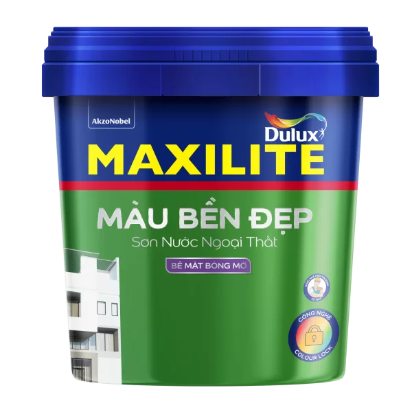Sơn ngoại thất Maxilite Màu Bền Đẹp M60B bề mặt bóng mờ