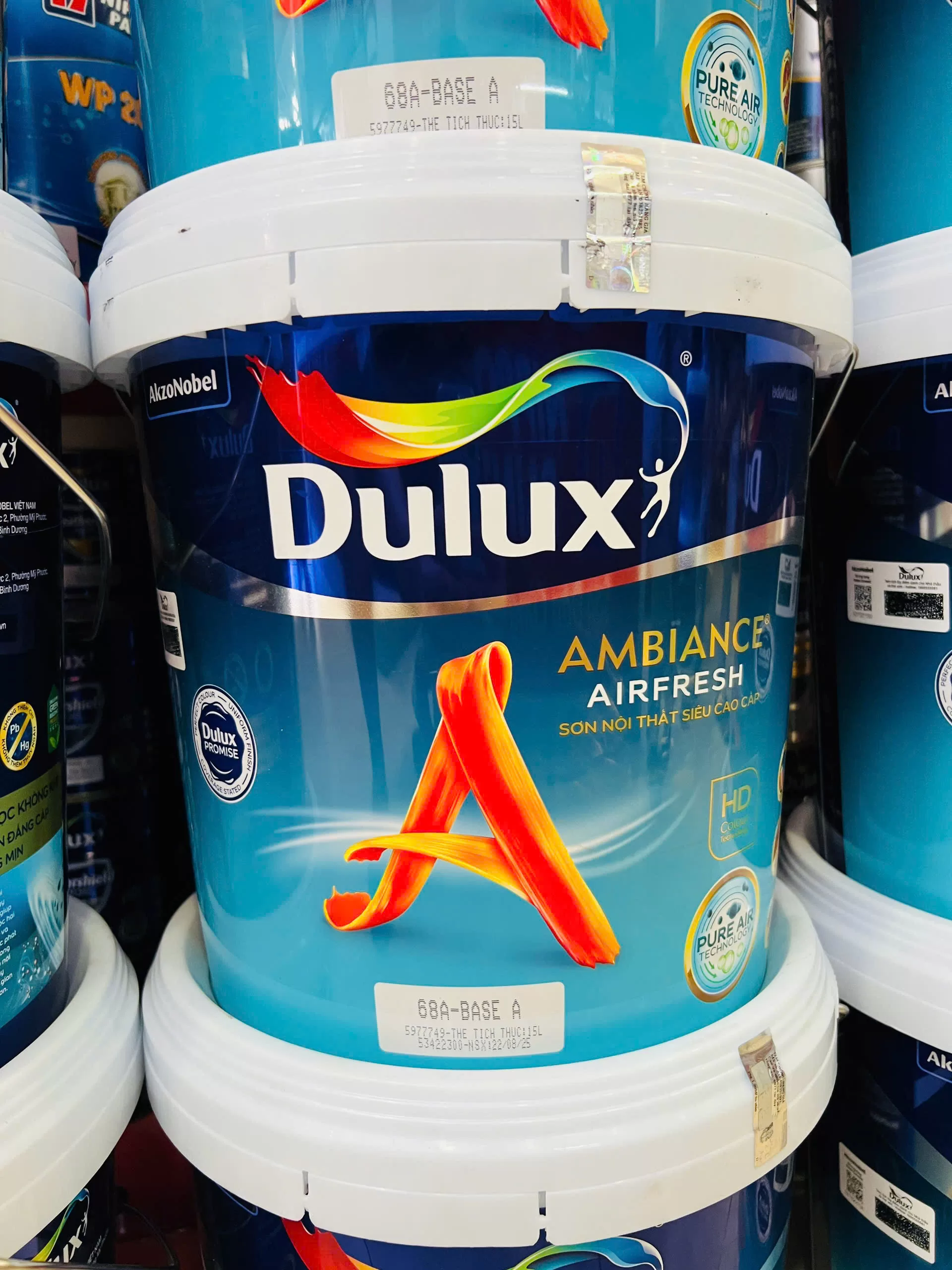 Sơn nội thất Dulux Ambiance AirFresh (68A) cao cấp