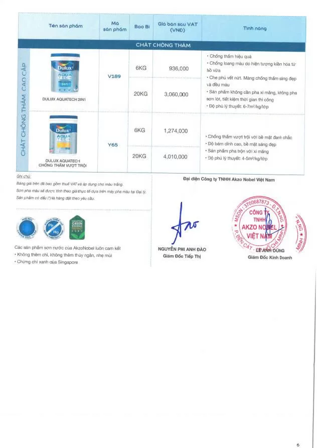 Bảng giá sơn Dulux mới nhất 2026 tham khảo-6