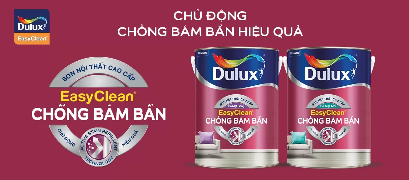 Sơn Dulux EasyClean cho tường cũ