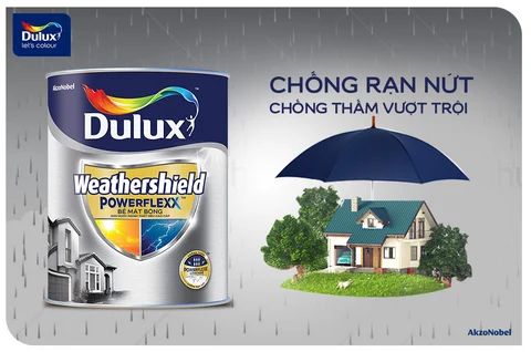 Dulux Weathershield PowerFlexx bề mặt bóng – Mã GJ8B