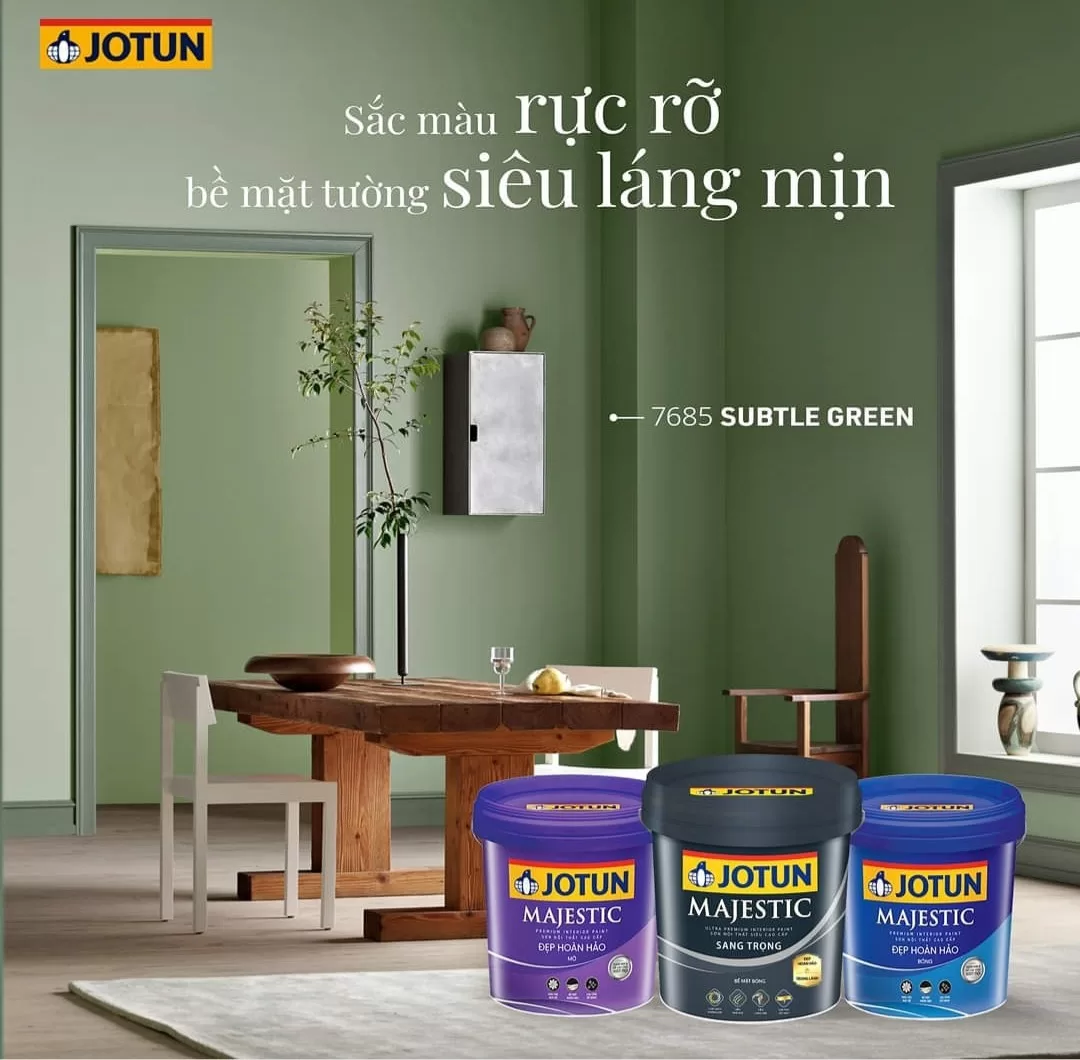 Sơn nào ít mùi nhất? Sơn Jotun Majestic
