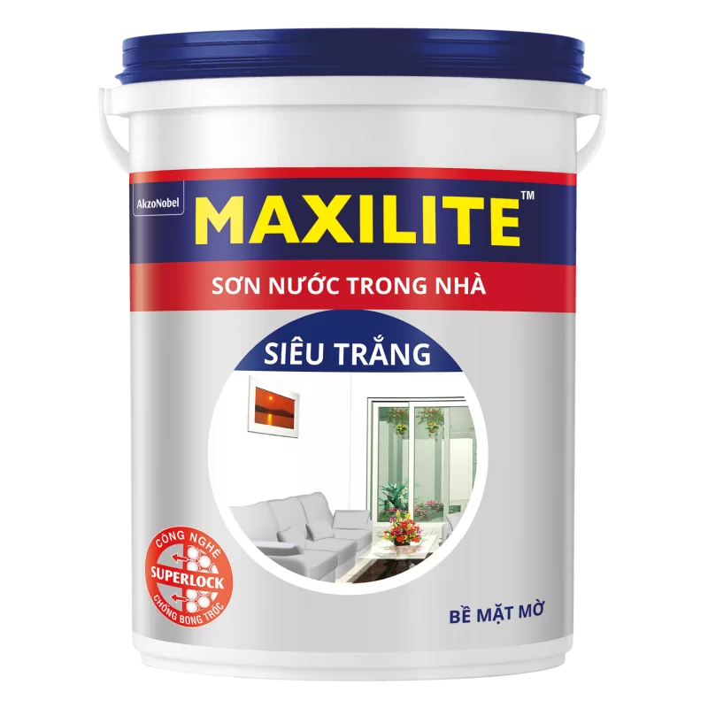 Sơn Maxilite nội thất màu trắng