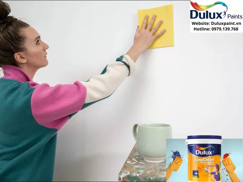 Ưu điểm của sơn Dulux dễ lau chùi
