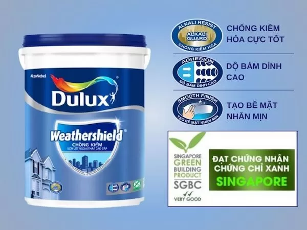 Sơn lót Dulux WeatherShield Chống Kiềm A936 giá bao nhiêu